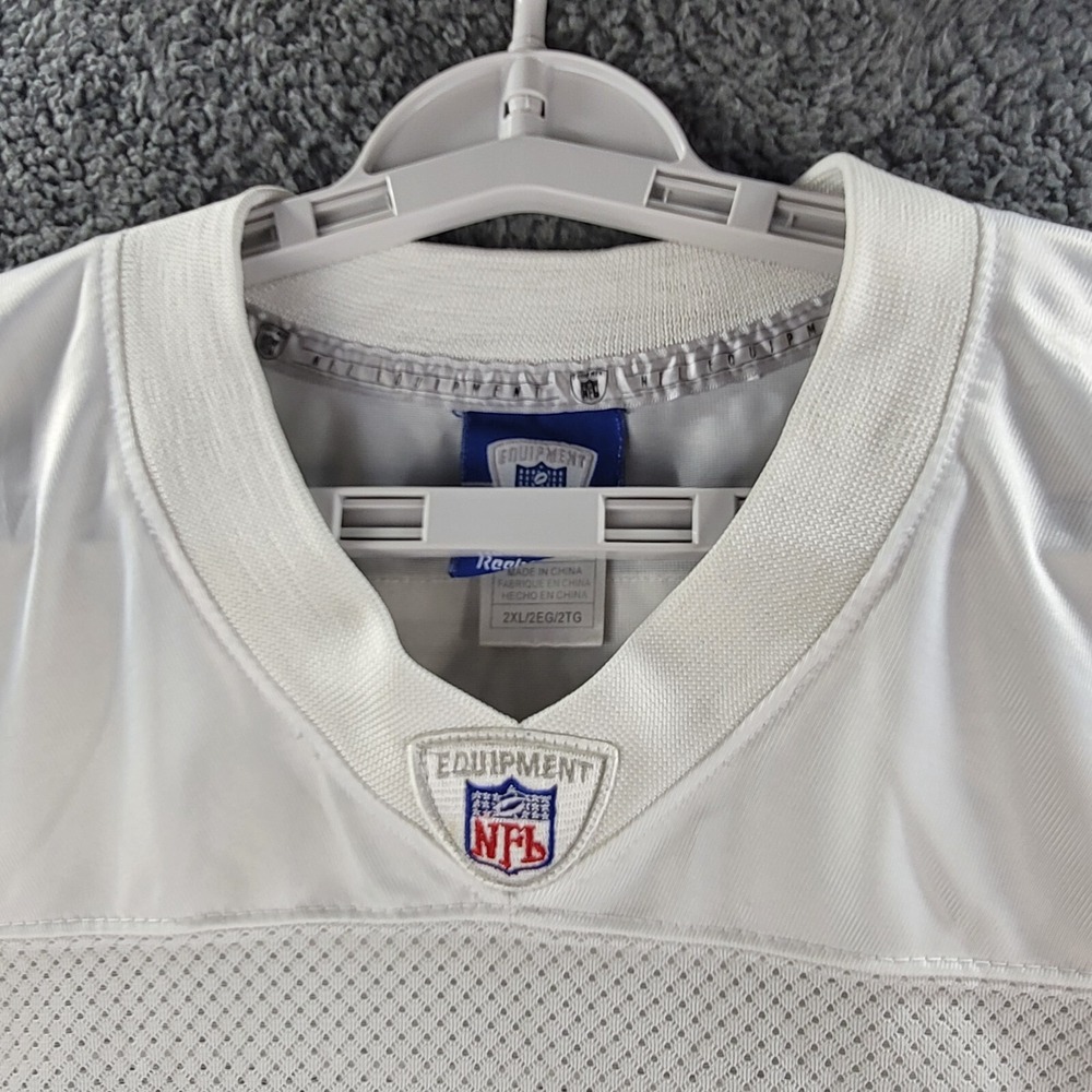 Vintage Reebok New York Jets Jersey White Green Mens 2XL Chad Pennington #10 NFL - Picture 5 of 13